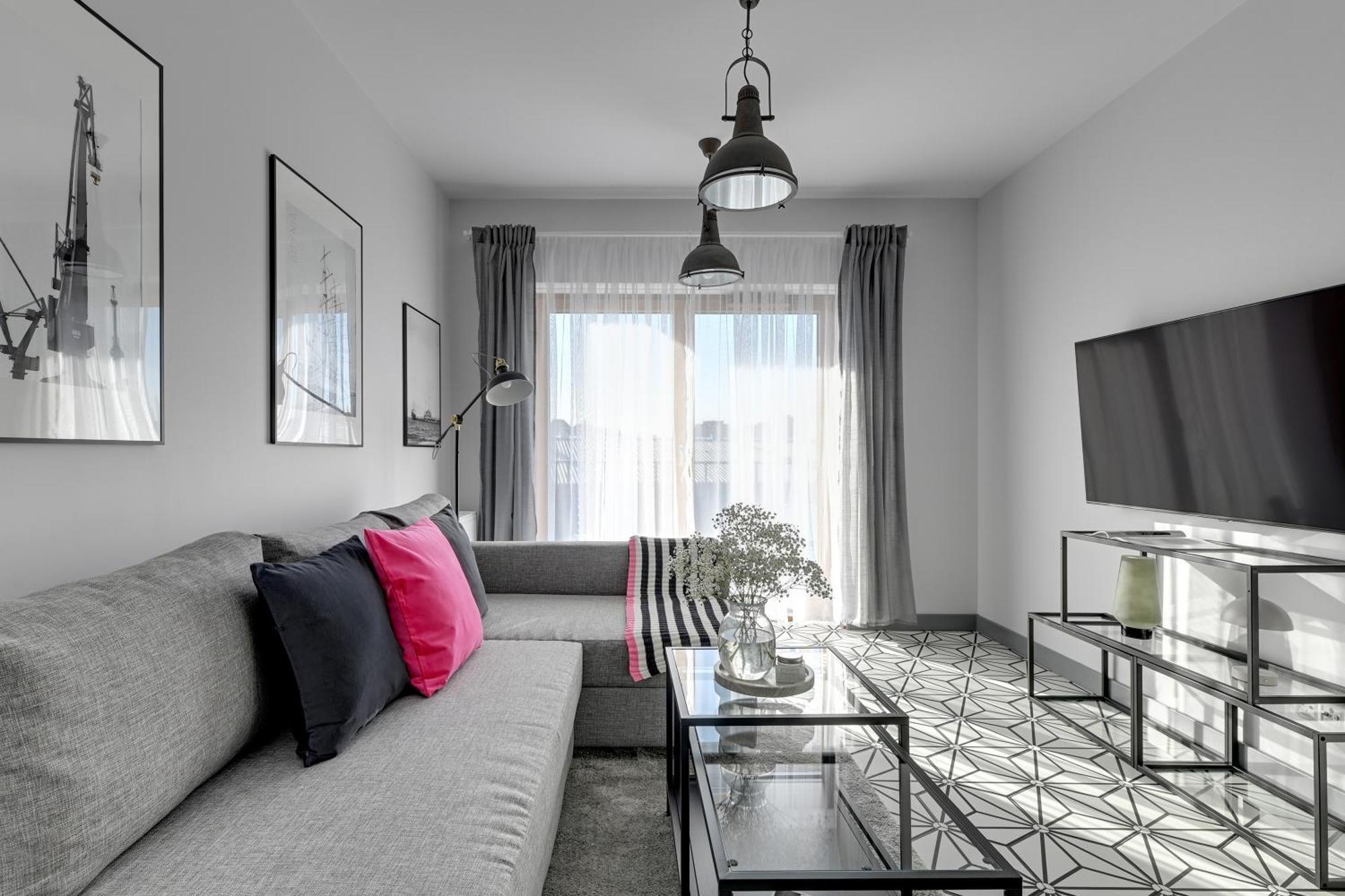 Nadmotlawie Riverside - Parking, Sauna & Gym By Downtown Apartments グダニスク 部屋 写真